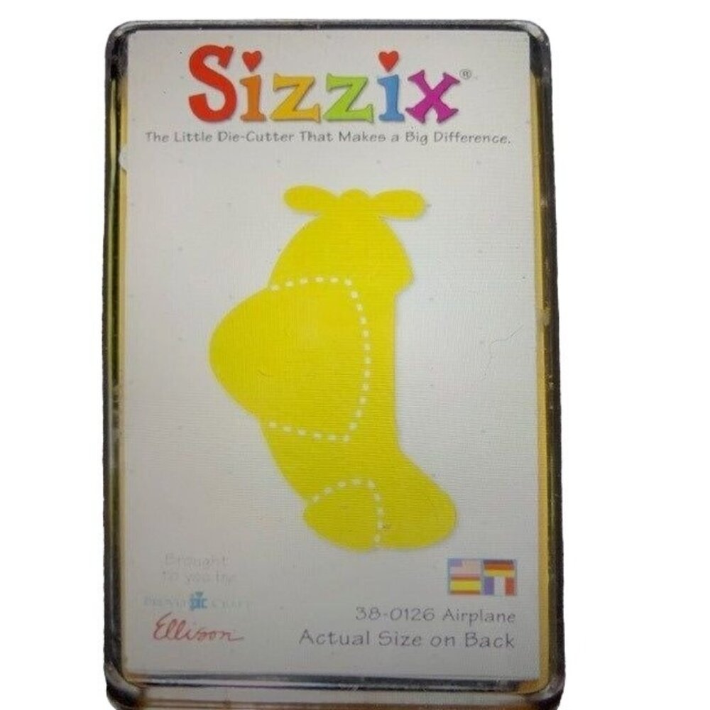 Sizzix Airplane Medium Die 38-0126 Ellison Craft Cutting Tool DIY Projects
